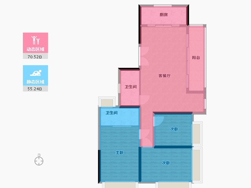 湖北省-武汉市-国铁城投国樾滨江-114.41-户型库-动静分区