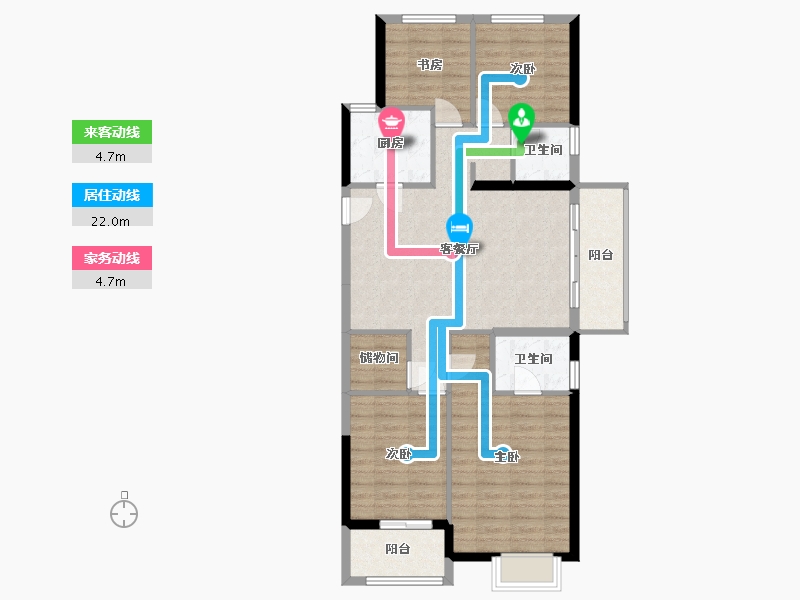 浙江省-温州市-首开中庚香开万里-112.80-户型库-动静线