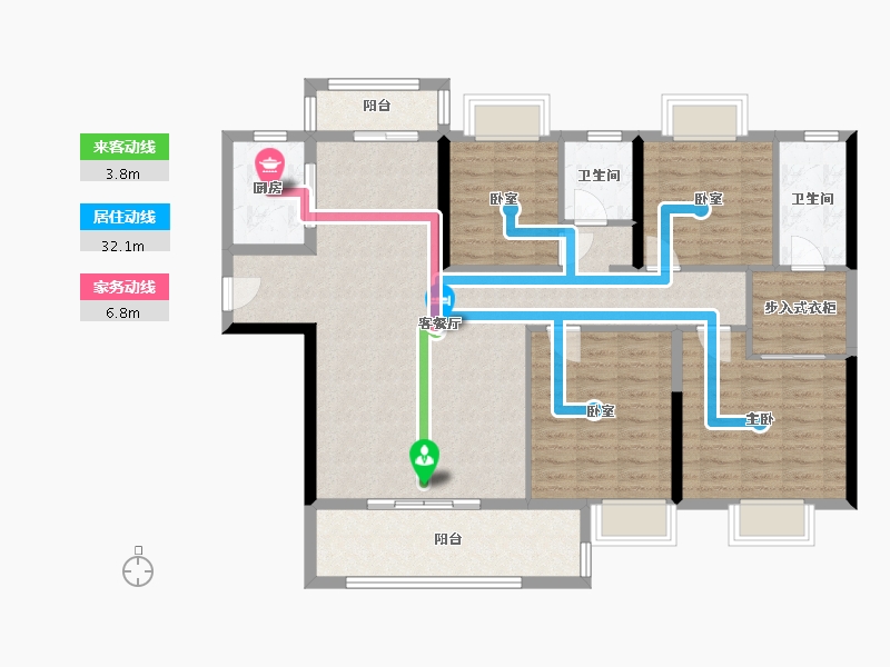 福建省-漳州市-励欧南湖一号-118.31-户型库-动静线