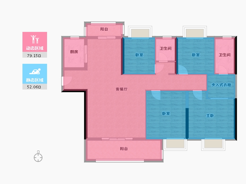 福建省-漳州市-励欧南湖一号-118.31-户型库-动静分区