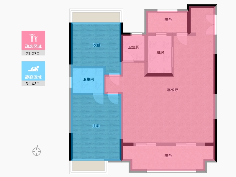 安徽省-滁州市-徽盐璟著-98.40-户型库-动静分区