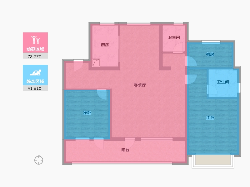 山东省-枣庄市-秀地文昌嘉苑·璟苑-101.60-户型库-动静分区