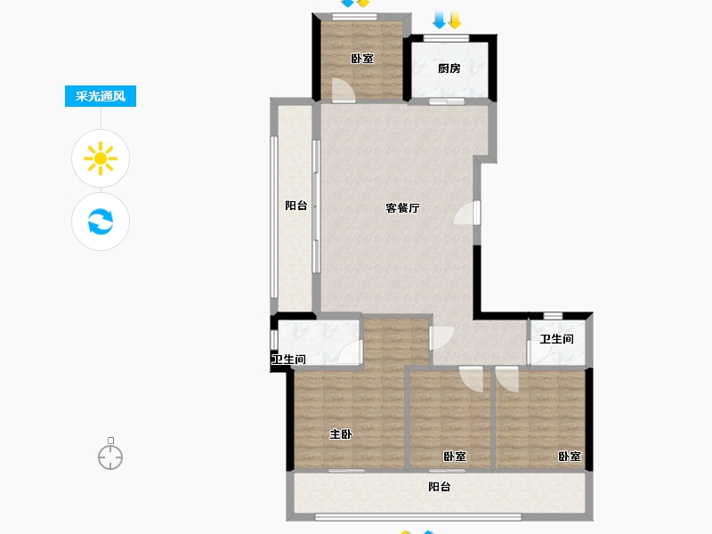 浙江省-温州市-南洋未来社区-114.16-户型库-采光通风