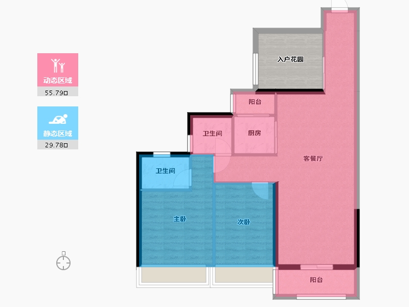 广东省-湛江市-阅海华府-85.12-户型库-动静分区