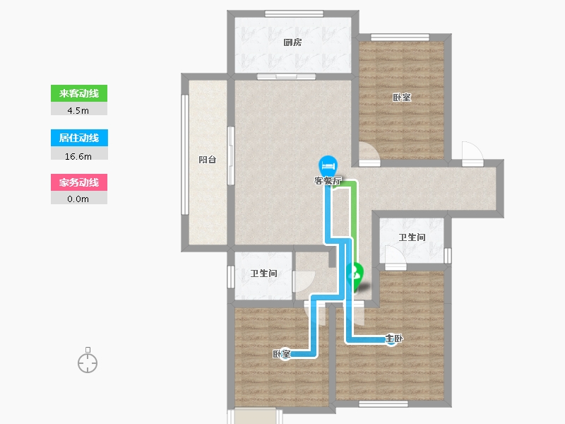 陕西省-咸阳市-桂语江南二期-108.07-户型库-动静线