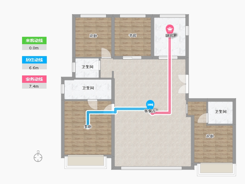 河北省-石家庄市-保利·文华天珺-119.96-户型库-动静线