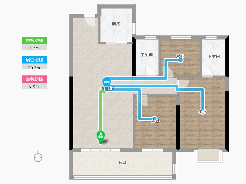 福建省-漳州市-励欧南湖一号-92.00-户型库-动静线