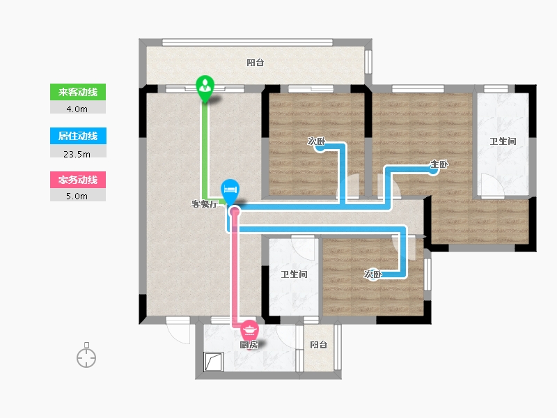 四川省-成都市-中国铁建·新川樾-98.35-户型库-动静线