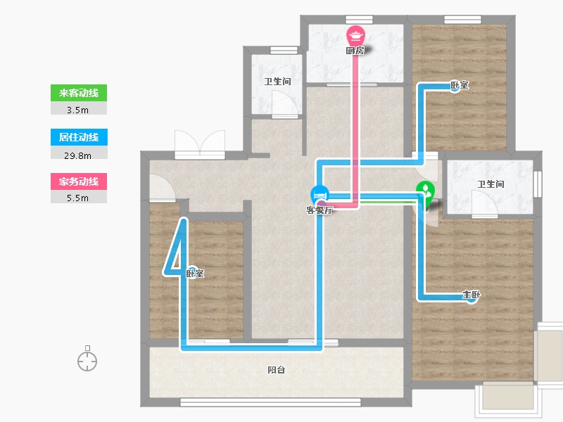 河北省-石家庄市-城发投·云澜悦府（华药北项目)-101.28-户型库-动静线