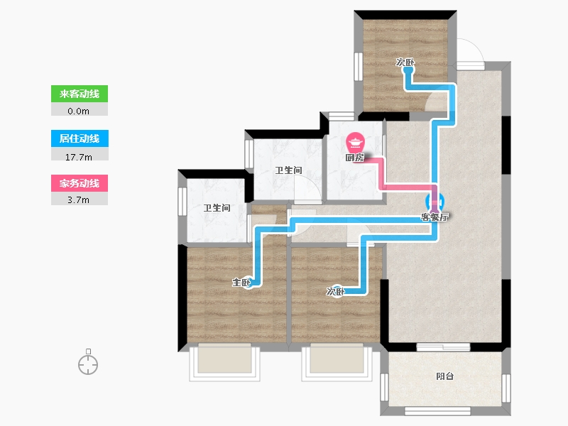 广东省-湛江市-芸樾府-63.17-户型库-动静线