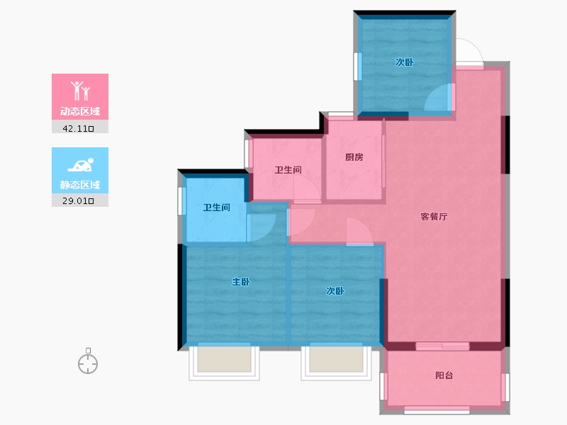 广东省-湛江市-芸樾府-63.17-户型库-动静分区