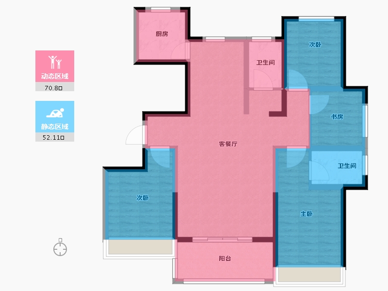 山东省-临沂市-陶园里小区-109.39-户型库-动静分区