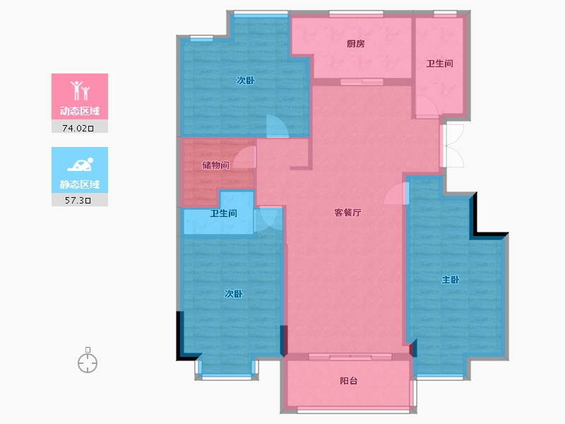 江西省-上饶市-金山社区开放式小区-111.20-户型库-动静分区