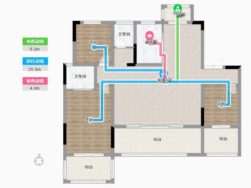 湖北省-恩施土家族苗族自治州-青云天序-133.39-户型库-动静线