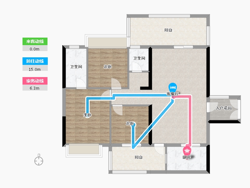 广东省-韶关市-竹林华府-108.89-户型库-动静线