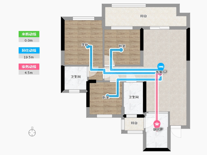 四川省-广安市-和喜·域峰（邻水）-70.18-户型库-动静线