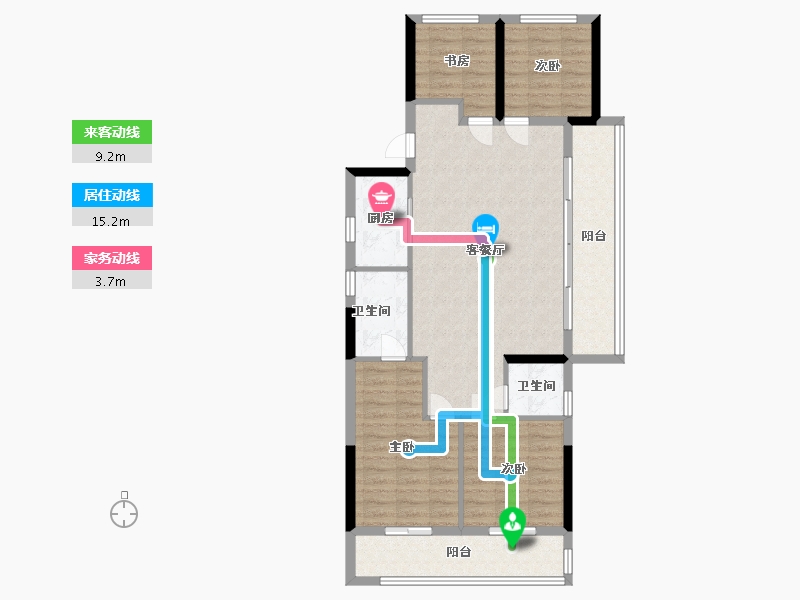 浙江省-温州市-南洋未来社区-101.50-户型库-动静线