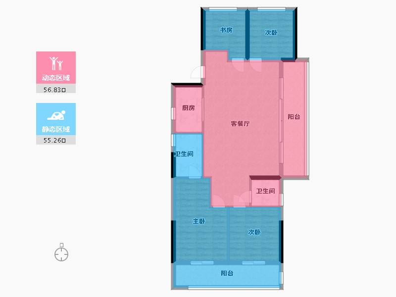 浙江省-温州市-南洋未来社区-101.50-户型库-动静分区