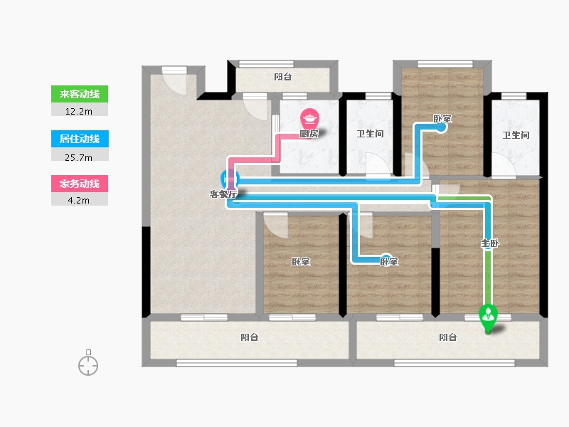 浙江省-温州市-南洋未来社区-102.18-户型库-动静线