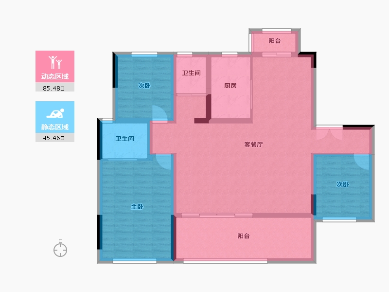 湖北省-恩施土家族苗族自治州-青云天序-118.32-户型库-动静分区