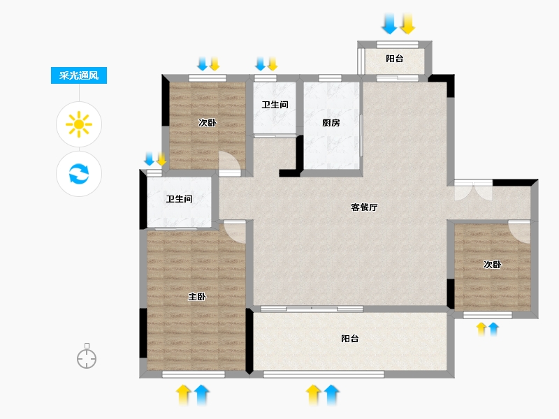 湖北省-恩施土家族苗族自治州-青云天序-118.32-户型库-采光通风