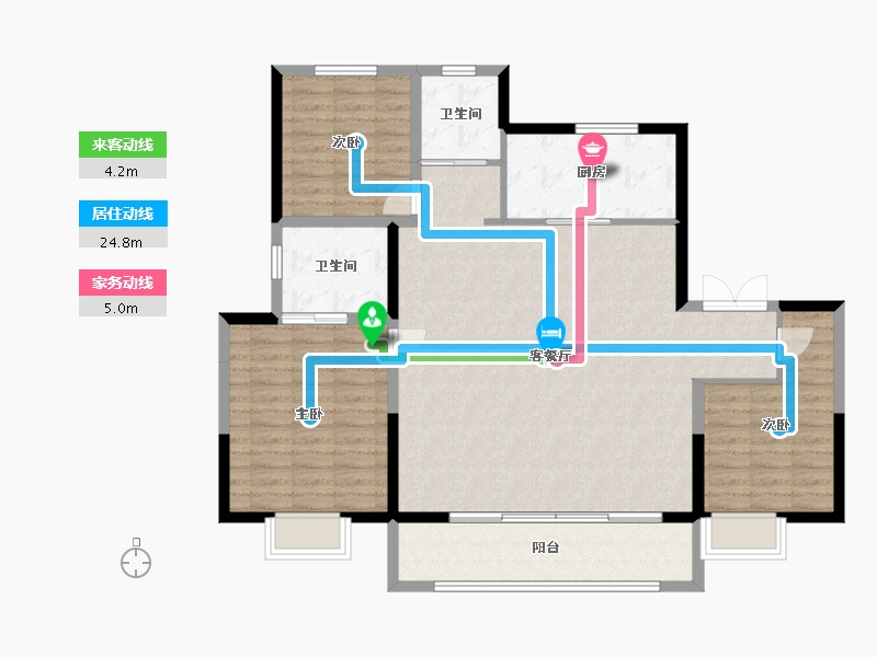 河南省-新乡市-通派昌建牧云台-114.74-户型库-动静线