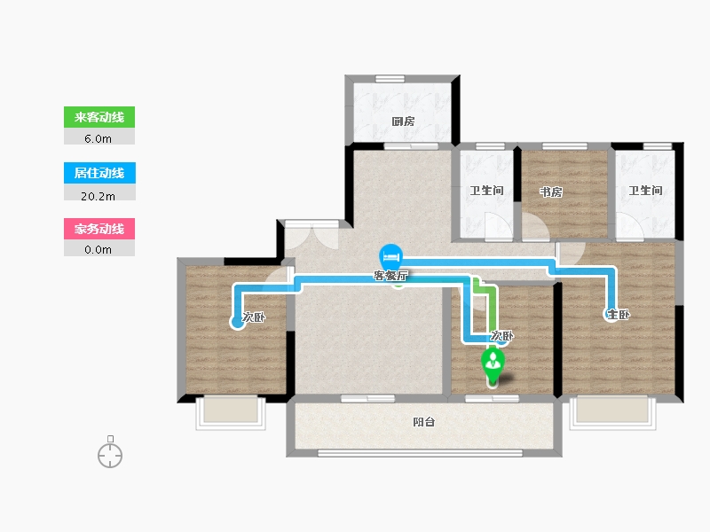 浙江省-宁波市-姚玖湾-112.00-户型库-动静线