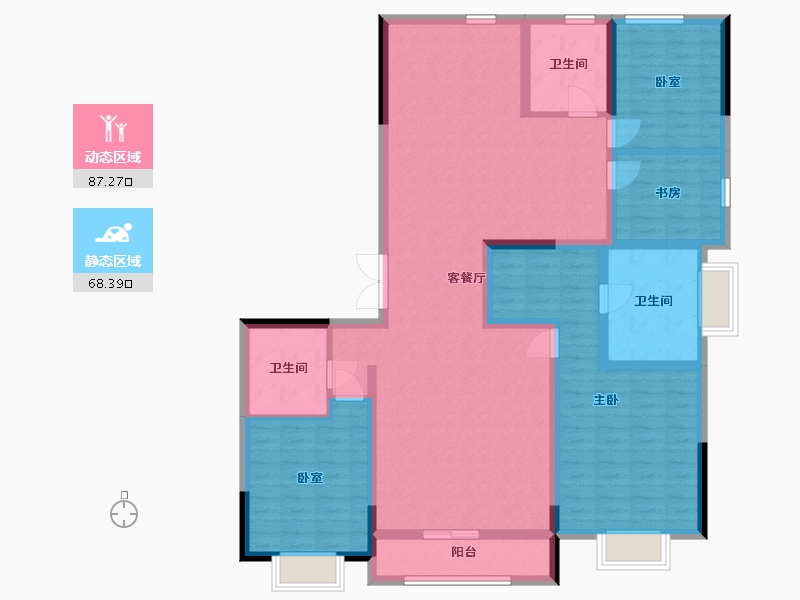 山东省-济南市-国悦瑞府-140.00-户型库-动静分区