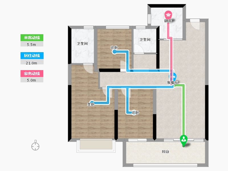 河北省-邯郸市-邯钢东湖森林（绿苑）-100.00-户型库-动静线