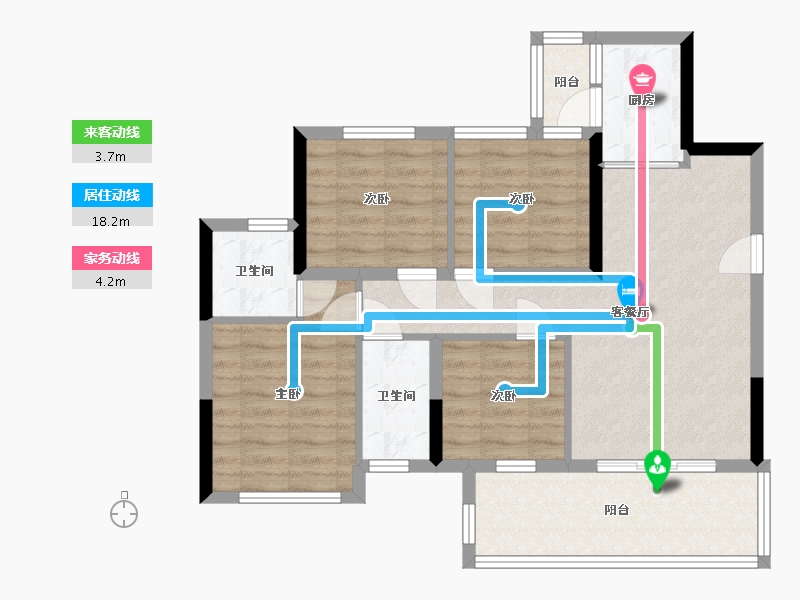 四川省-广安市-和喜·域峰（邻水）-78.89-户型库-动静线