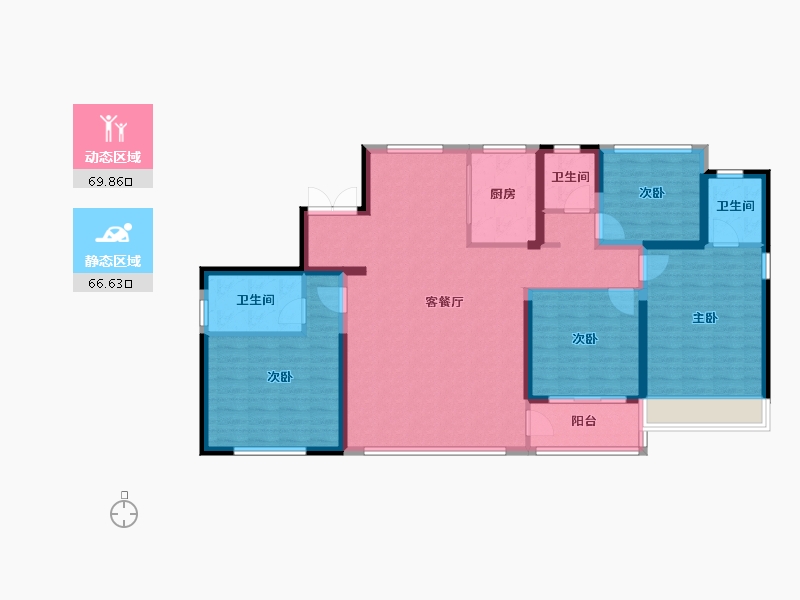 浙江省-温州市-瑞鑫卓越城-123.00-户型库-动静分区