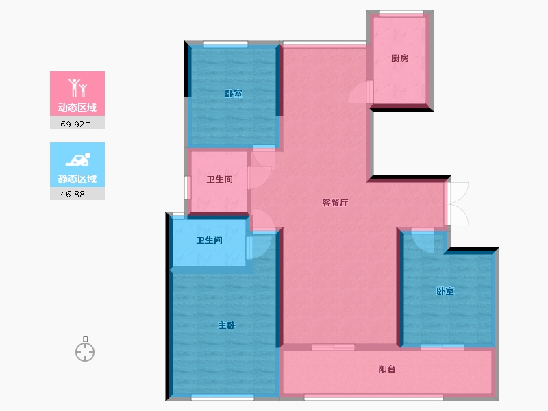 河南省-周口市-亿安新筑-104.00-户型库-动静分区