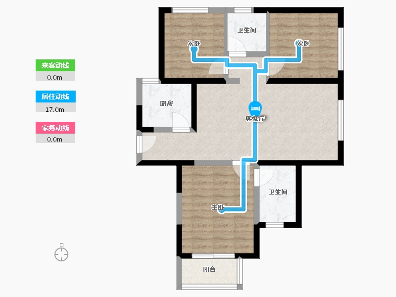 河南省-郑州市-佳源名门城邦悦橙苑-83.00-户型库-动静线