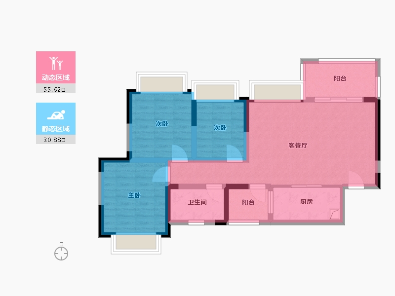 四川省-成都市-成都融创文旅城-81.29-户型库-动静分区