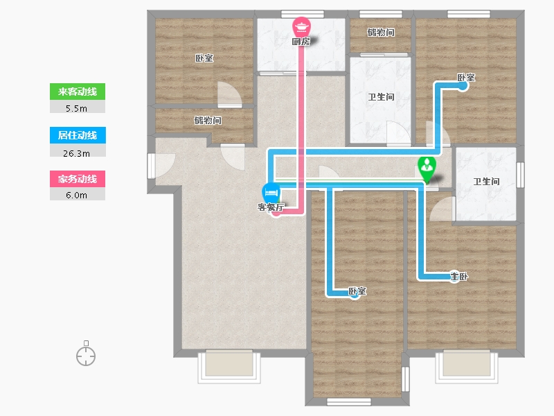 河南省-郑州市-万丰慧城-123.20-户型库-动静线