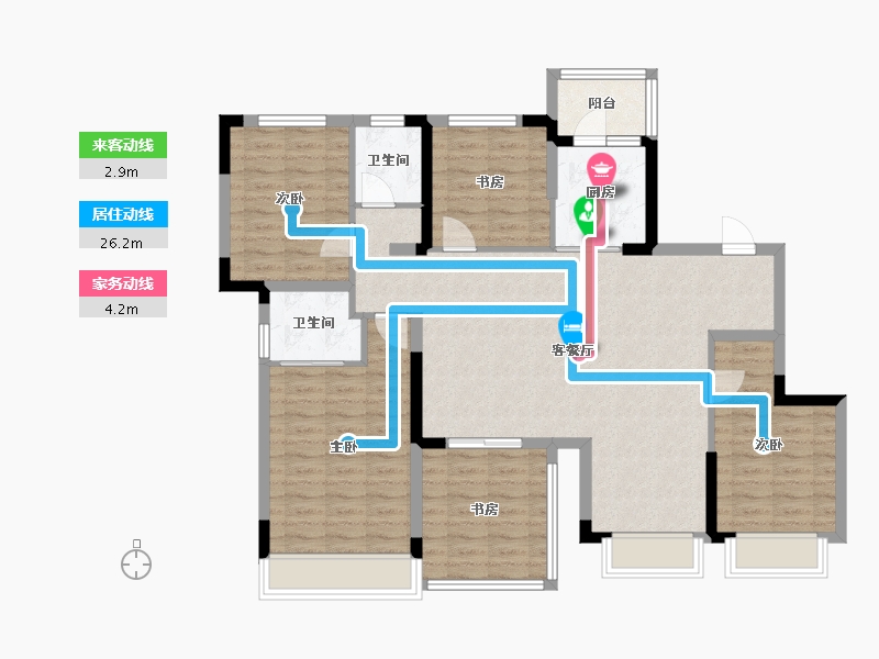 四川省-成都市-明信·天府壹号-112.78-户型库-动静线