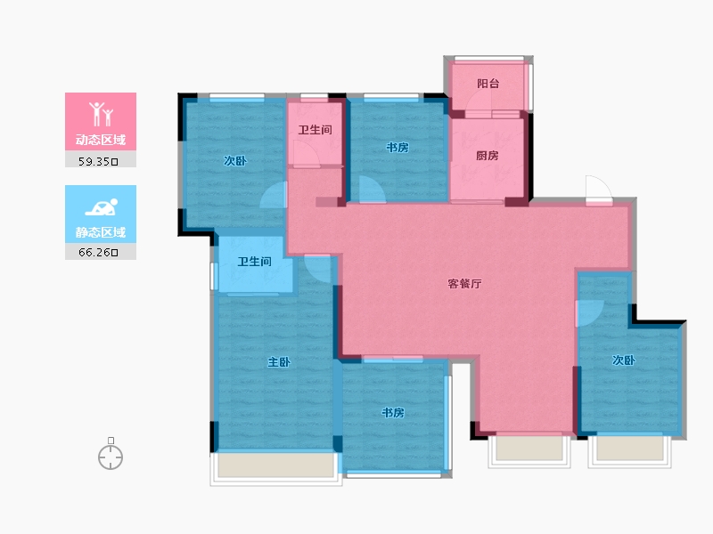 四川省-成都市-明信·天府壹号-112.78-户型库-动静分区