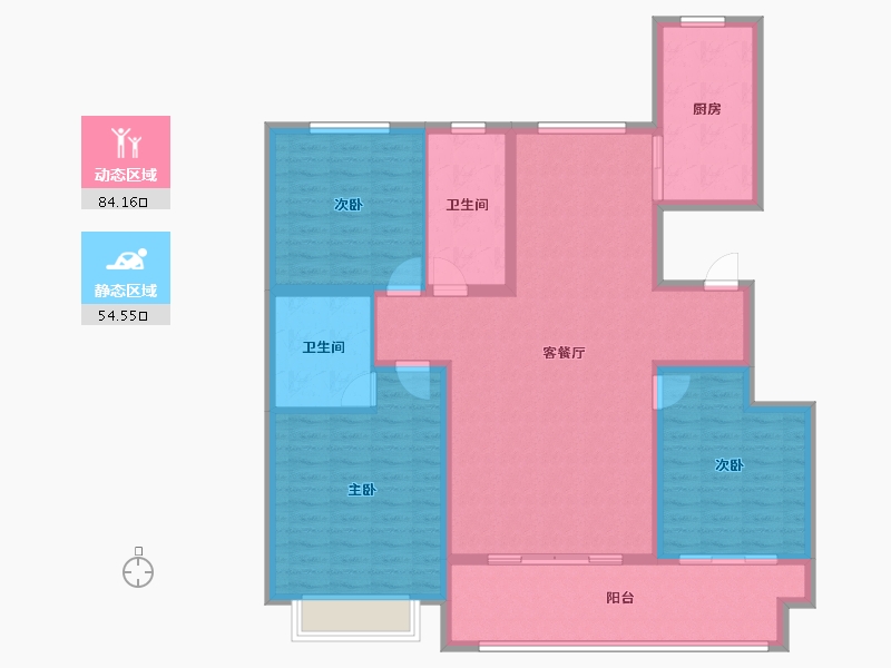 山东省-滨州市-秦皇壹号-125.00-户型库-动静分区