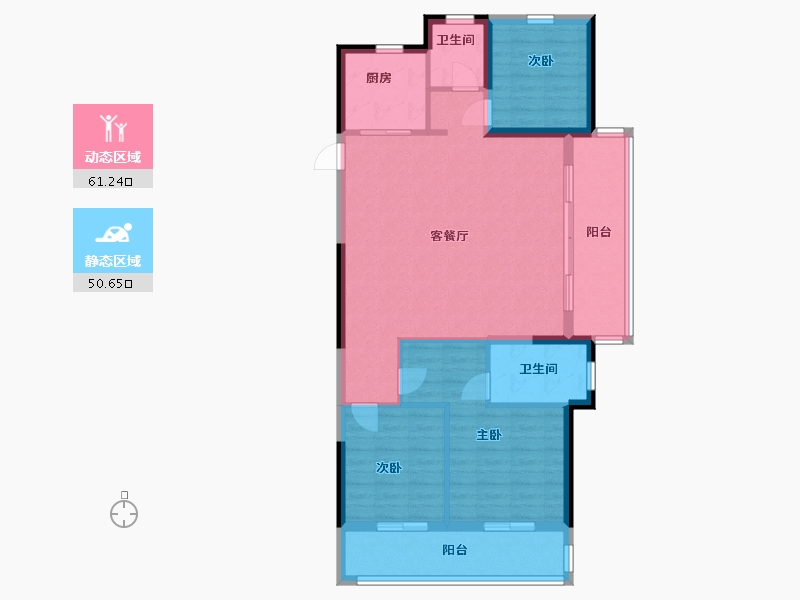 浙江省-温州市-南洋未来社区-101.44-户型库-动静分区