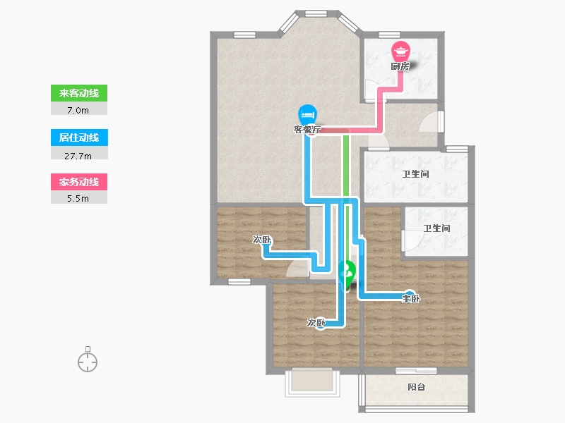 河南省-安阳市-辉龙城市家园-133.60-户型库-动静线