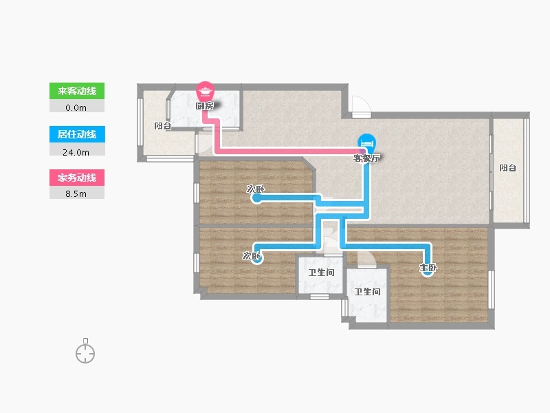 福建省-泉州市-华泰国际新城-101.90-户型库-动静线