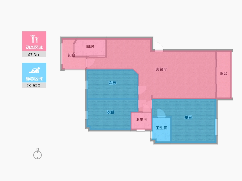 福建省-泉州市-华泰国际新城-101.90-户型库-动静分区