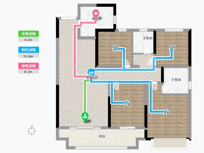 河北省-邯郸市-邯钢东湖森林（绿苑）-112.00-户型库-动静线