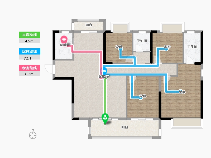 福建省-漳州市-励欧南湖一号-122.40-户型库-动静线