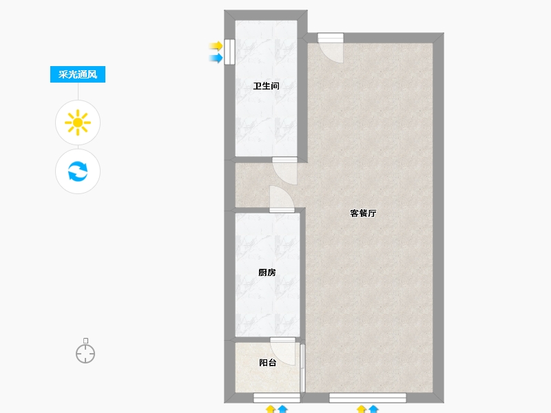 河北省-保定市-花溪壹号院-41.44-户型库-采光通风