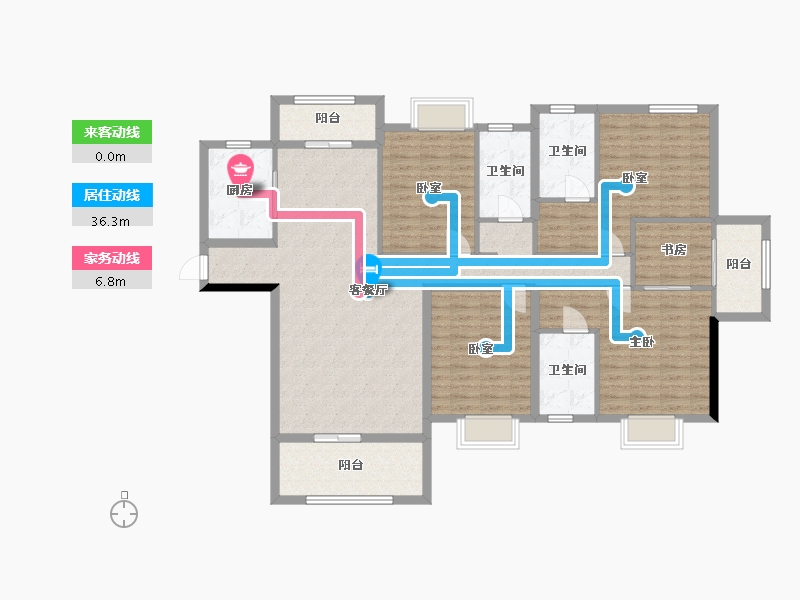 福建省-南平市-武夷国际新城-148.00-户型库-动静线