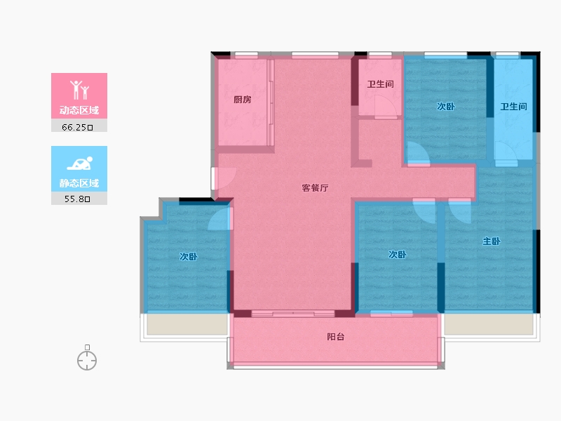 河南省-安阳市-文博书院-120.00-户型库-动静分区