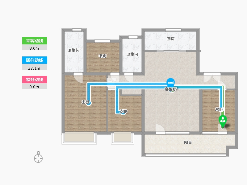 山东省-济宁市-保利城-115.00-户型库-动静线