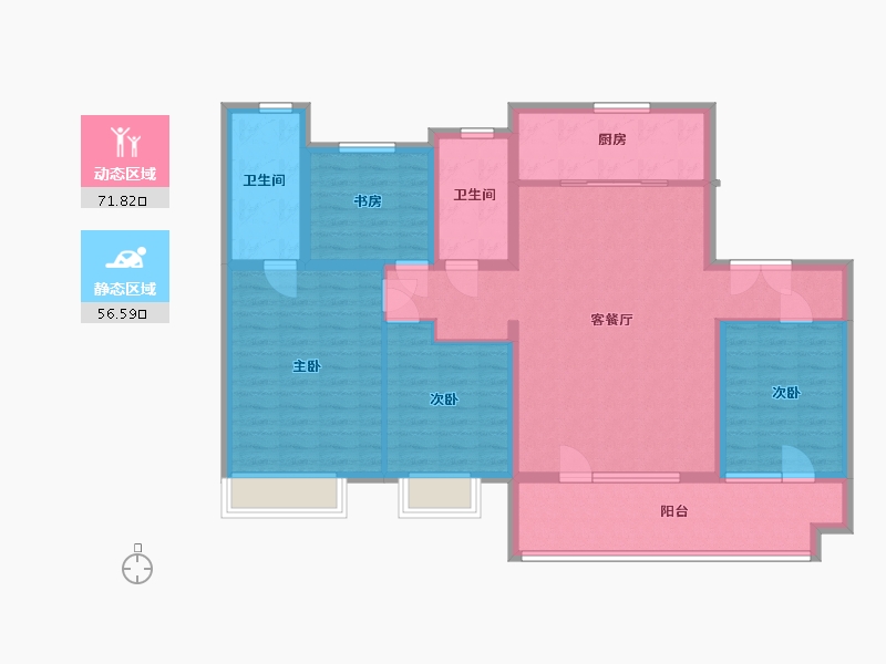 山东省-济宁市-保利城-115.00-户型库-动静分区