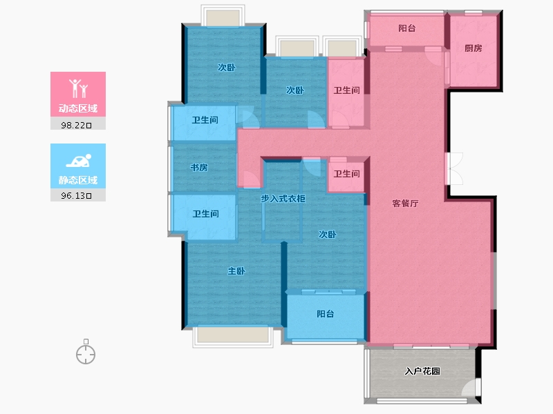 广东省-揭阳市-言成盈禧华府-180.00-户型库-动静分区